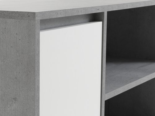 TV-meubel BILLUND wit/beton