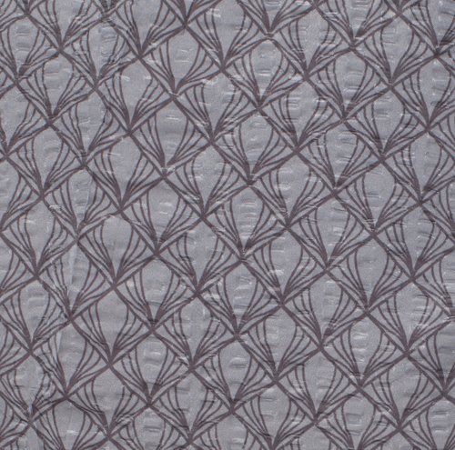 Completo copripiumino Seersucker KAREN 240x220 cm grigio