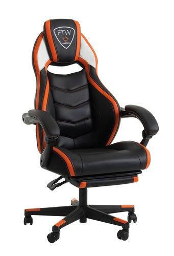 Herní židle GAMBORG černá/oranžová