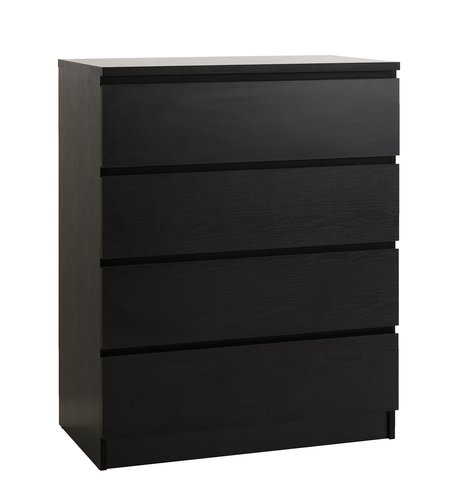 4 drawer chest LIMFJORDEN black
