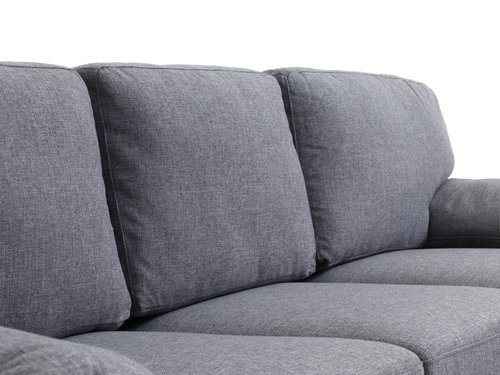Sofa GEDVED Chaiselongue grau