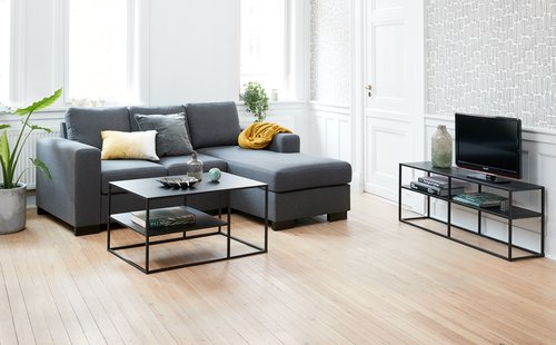 Coffee table VIRUM 60x90 cm w/s black | JYSK