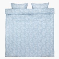 Parure de lit Flanelle PATRICIA 240x220 bleu