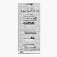 Batteries WILMER AAA 10pcs/pk SDP