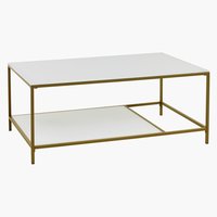 Salontafel PANDRUP 70x110 wit/goud