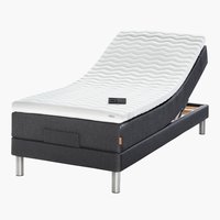 Elevationsseng 90x200 GOLD E40 latex Grå-40