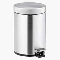 Balde lixo c/pedal MEDLE 3L aço