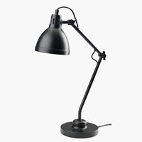 Lámpara de mesa PATRIK Ø14xA45cm negro