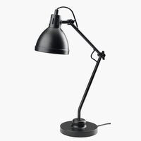 Bordlampe PATRIK Ø14xH45cm sort