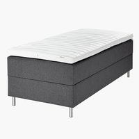 Boxspring 90x200 GOLD C25 opbergruimte grijs-28