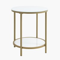 End table GADEVANG D45 white/gold