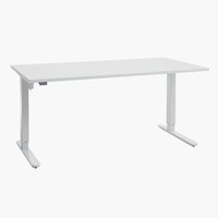 Stůl s nastavitelnou výškou SLANGERUP 80x160 bílá
