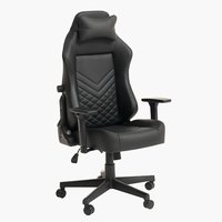 Sedia da gaming ABILDAA tessuto grigio antracite