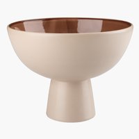 Bowl CHRIS D21xH16cm beige/terracotta