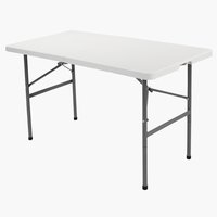 Table pliante HOLMEN l60xL121 blanc