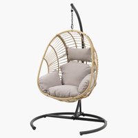 Hanging chair GJERN W118xH184xD106 natural