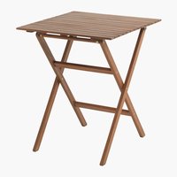 Table bistrot EGELUND l62xL62 bois dur