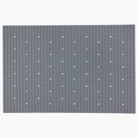 Bath mat TOTEBO rubber 45x65 grey