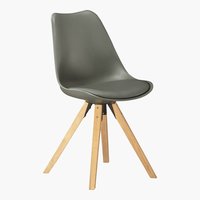 Chaise BLOKHUS gris/naturel