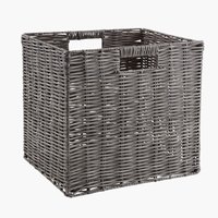 Basket CASPERSEN W28xL32xH30cm grey