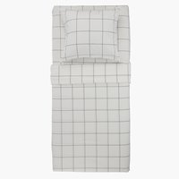 Conjunto de lençóis CRISTA 160x240 preto/branco