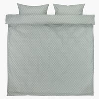 Parure de lit Flanelle MARCELA 240x220 vert poudré