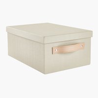 Storage box FJORDUR W23xL33xH14cm khaki