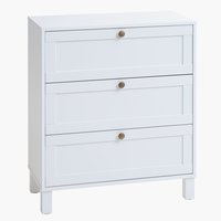3 drawer chest SKALS white