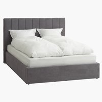 Ліжко AGERFELD 140x200см т.сірий