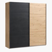 Wardrobe SALTOV 204x222 oak/black