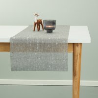 Runner da tavola natale grigio-argento 50x155 cm