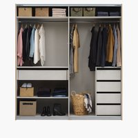 Kledingkast SALTOV B204 + accessoires eiken