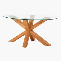 Couchtisch AGERBY 60x100 glas/eiche