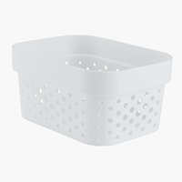 Basket INFINITY 1.4L plastic white