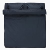 Lenjerie pat+cearșaf NIRA 200x220 bleumarin