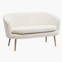 Sofa GISTRUP 2-Sitzer Stoff off-white