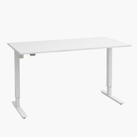Állítható magasságú asztal SLANGERUP 70x140 fehér
