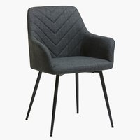 Cadeira jantar PURHUS cinzento/preto