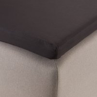 Hoeslaken topper 160x200x6-10 zwart