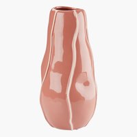 Vase ULF Ø15xH30cm lyserød