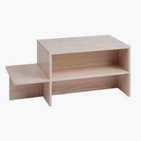 Coffee table SOLLERUP 50x110 w/shelves solid pine