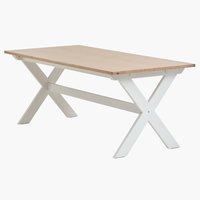 Dining table VISLINGE 90x190 natural/white