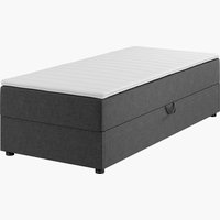 Континентальне ліжко PLUS C40 90x200см з ємністю Сірий-40