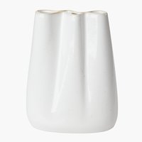 Vase CARLO B13xL8xH17cm grå
