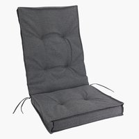 Coxim de jardim cadeira reclinável REBSENGE cinzento escuro