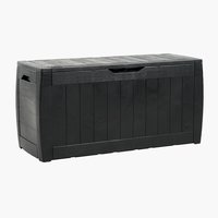 Κουτί αποθήκευσης μαξιλαριών BISNAP Π117xΥ58xΒ45 μαύρο