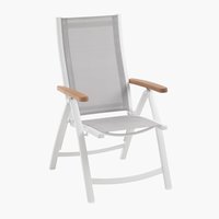 Állítható kerti szék SLITE fehér