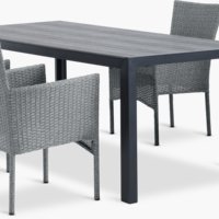 PINDSTRUP L205 table + 4 AIDT chair grey