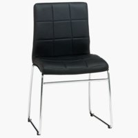 Jídelní židle HAMMEL černá/chrom