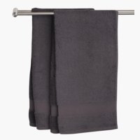 Drap de douche KARLSTAD 70x140 gris foncé KRONBORG